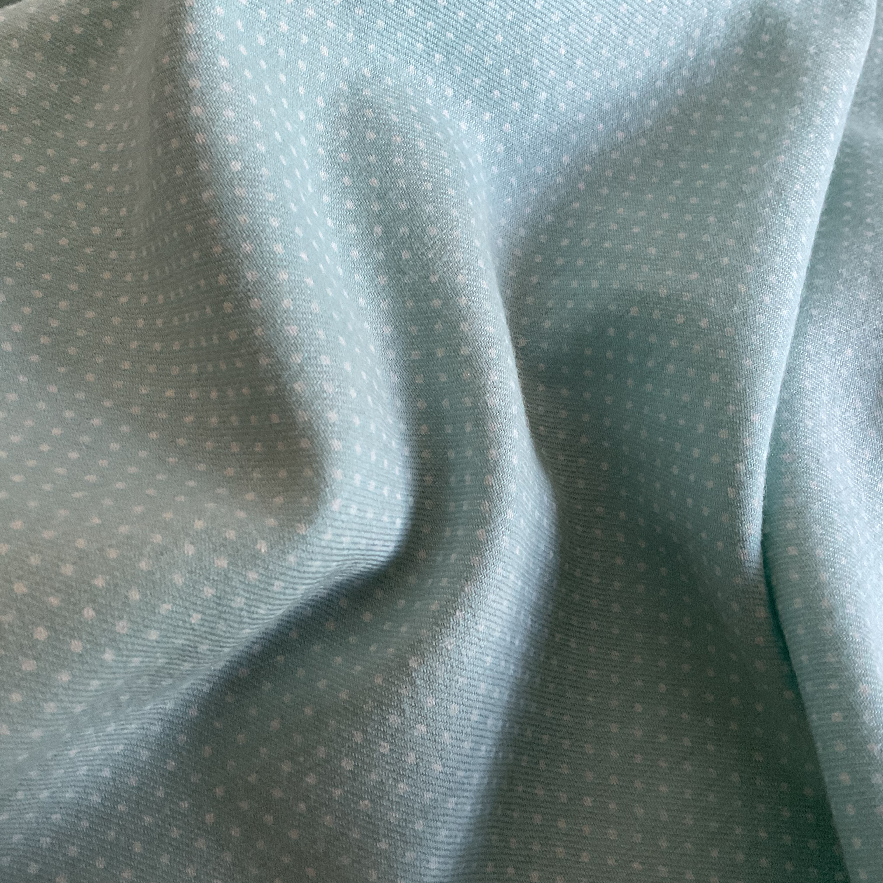 Viyella Blue & White Dot Fabric /140cm