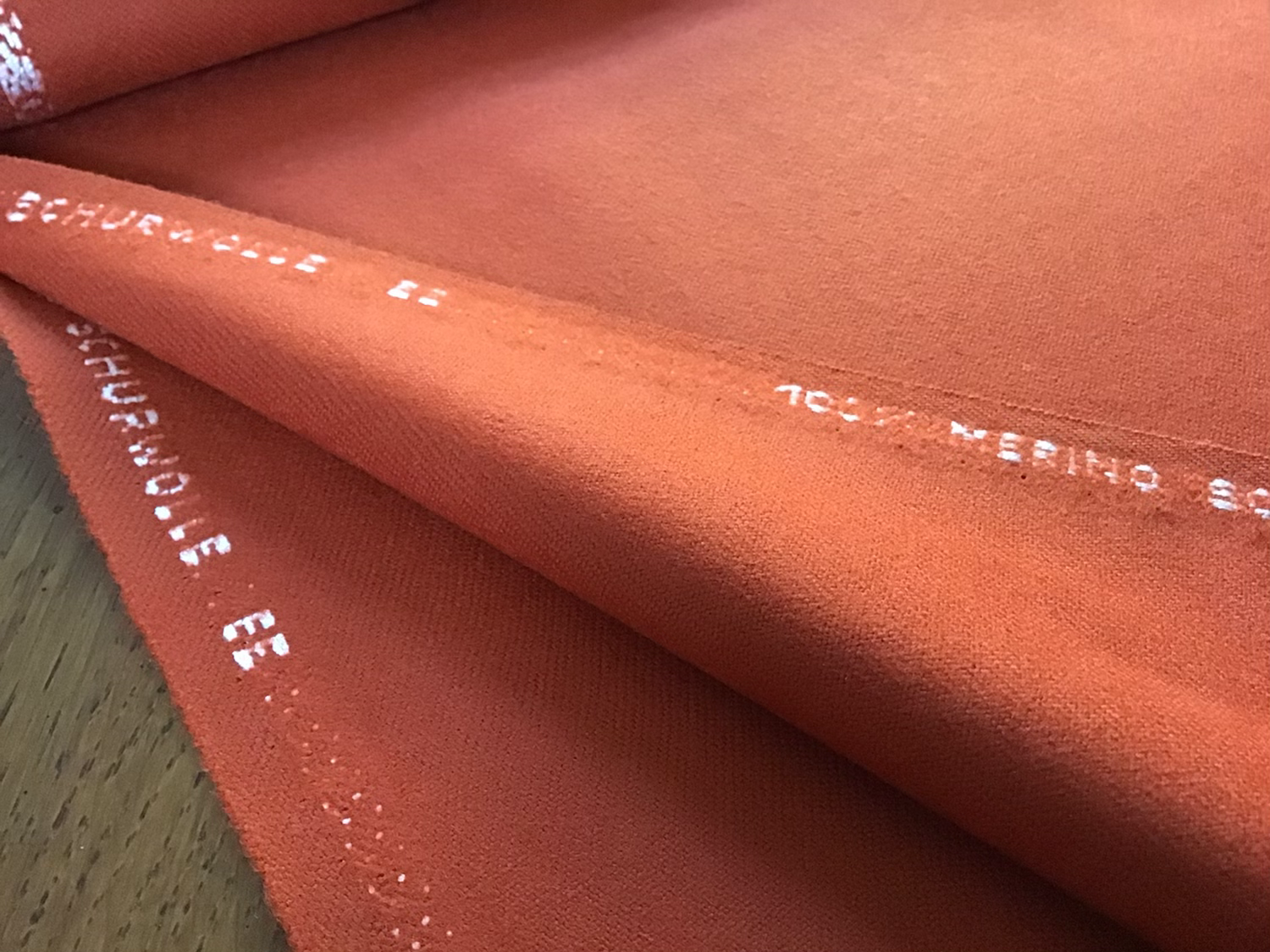 Rusty Orange Merino Wool