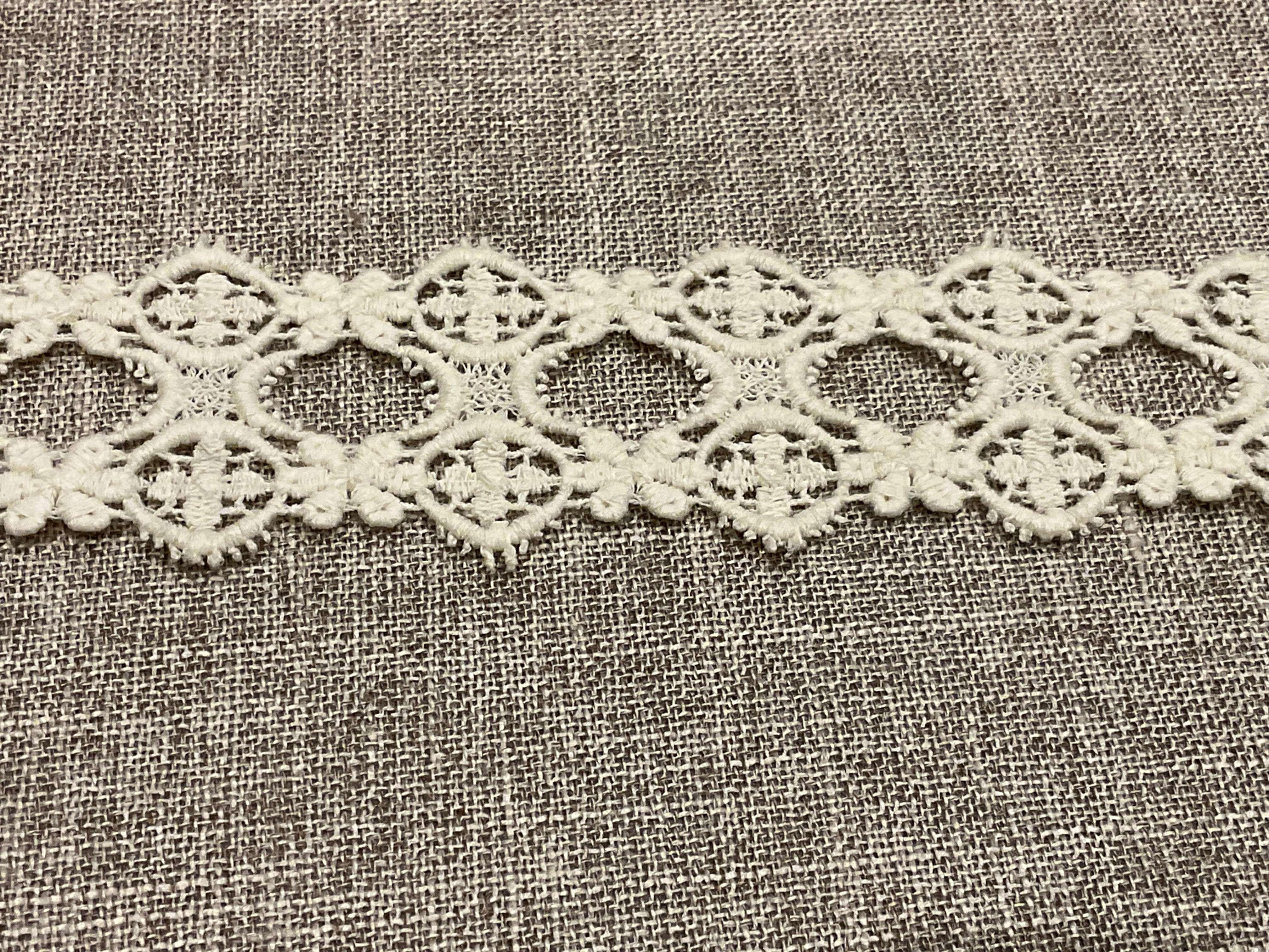 Vintage Ivory Cotton Lace Trim/4cm wide