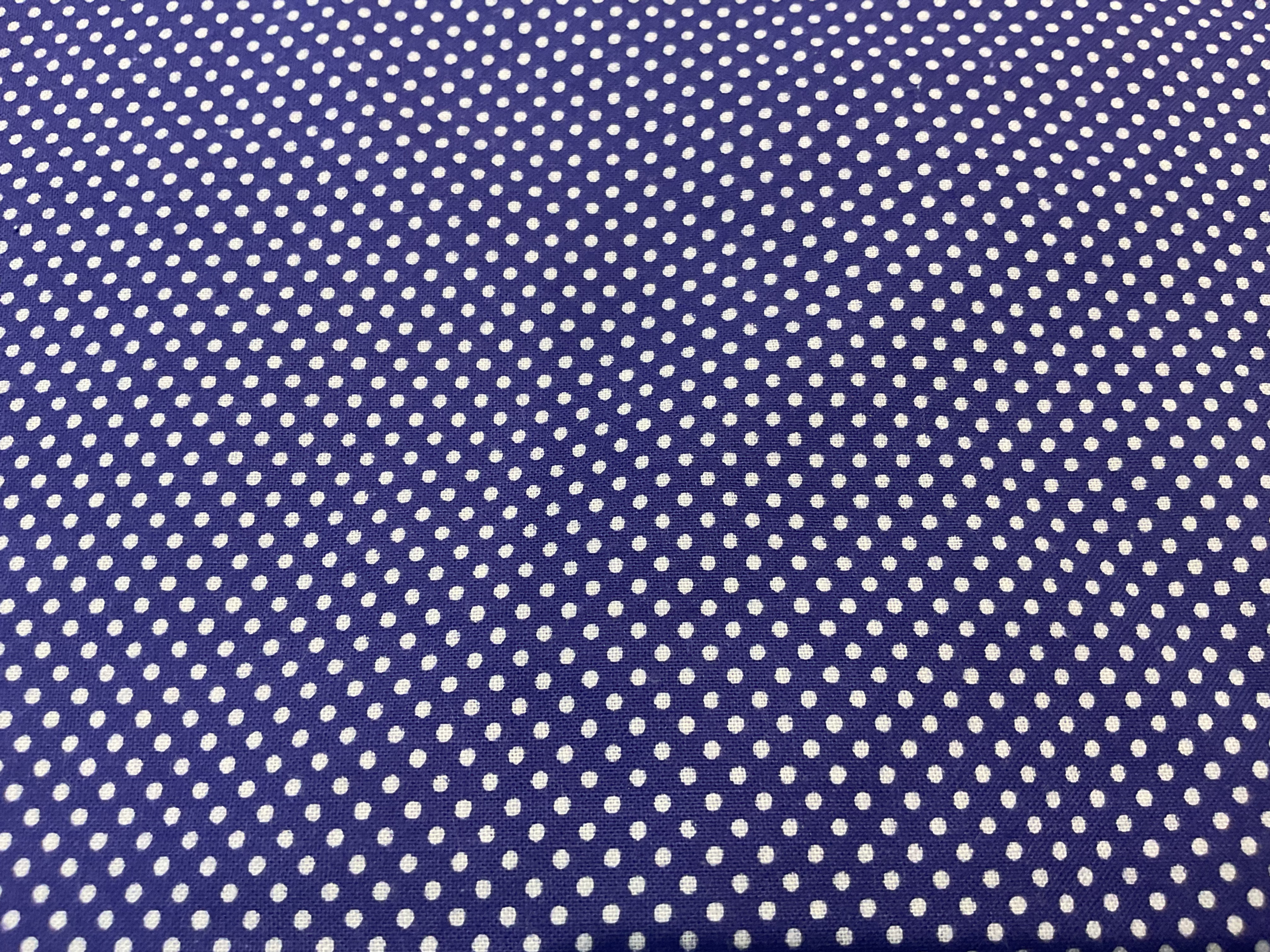 Vintage Blue & White Micro Dot/125cm