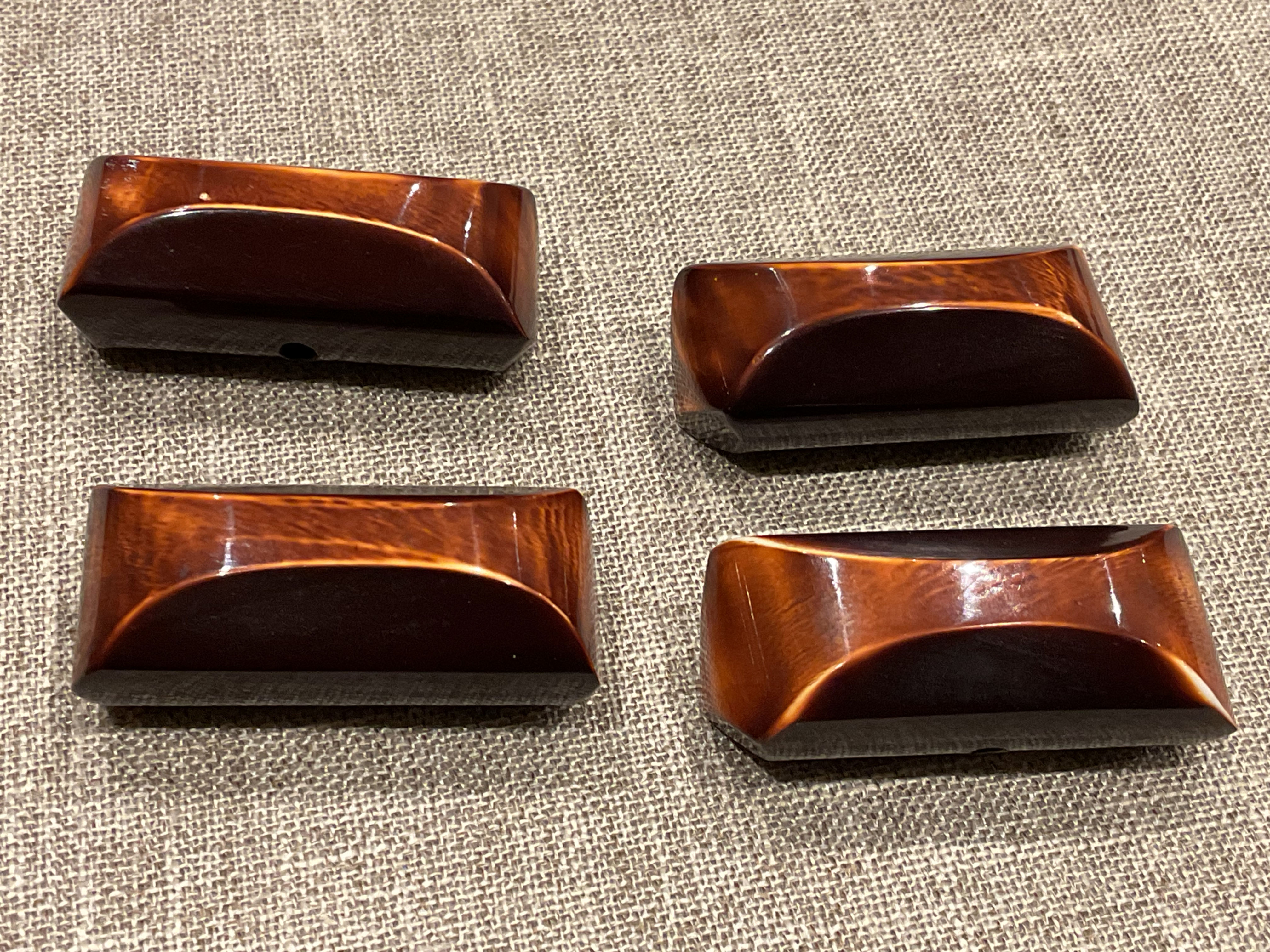 Vintage XL Log Buttons x4