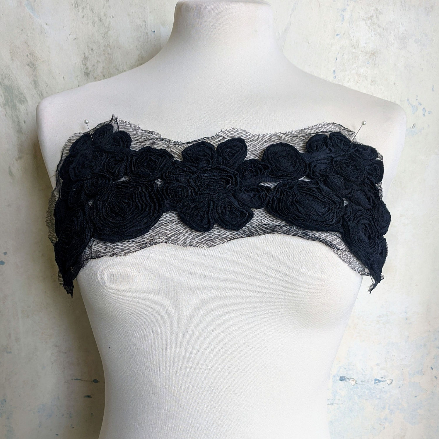 Ruffle Floral Neckline