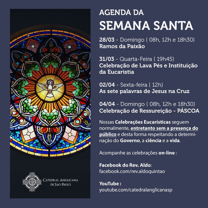 Agenda da Semana Santa
