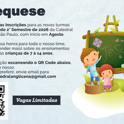 Catequese 2º Semestre de 2026