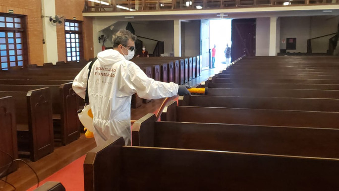 Desinfecção e Sanitização da Catedral Anglicna