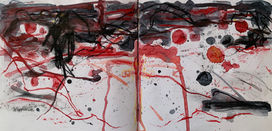 Aquarell und Pastell auf Papier