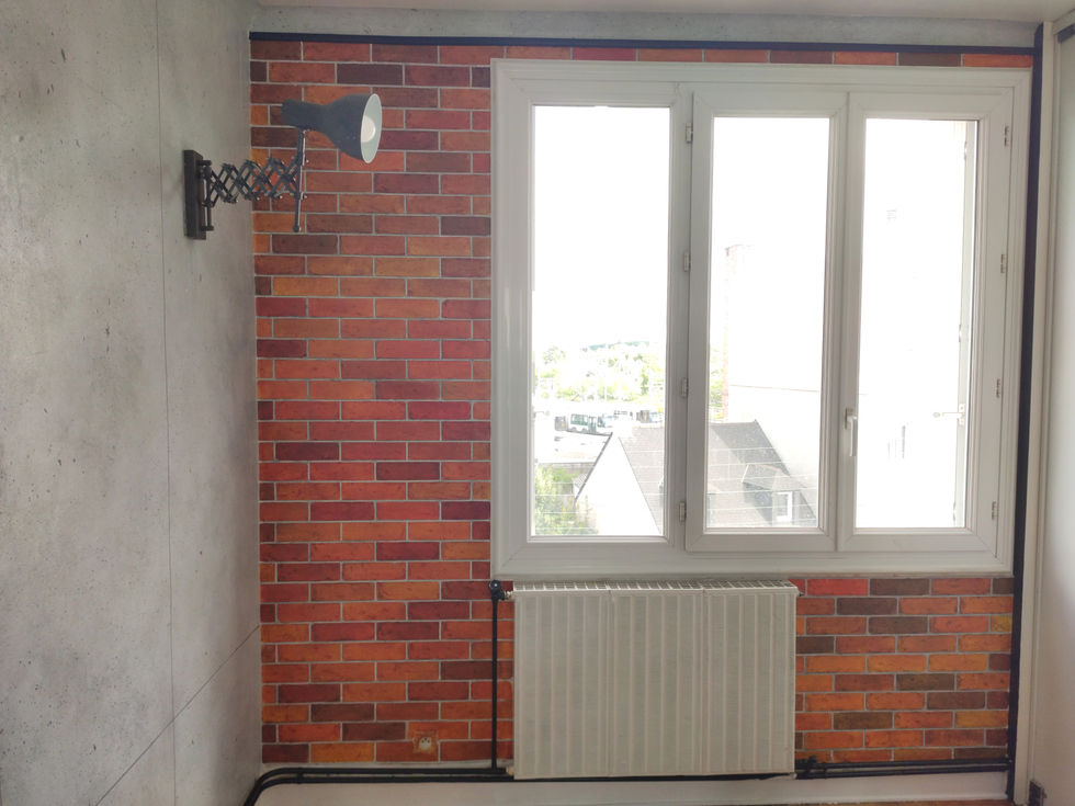 Trompe l'œil brique 