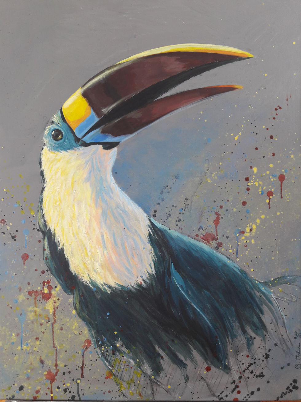 Cuvier acrylique sur toile 66x92