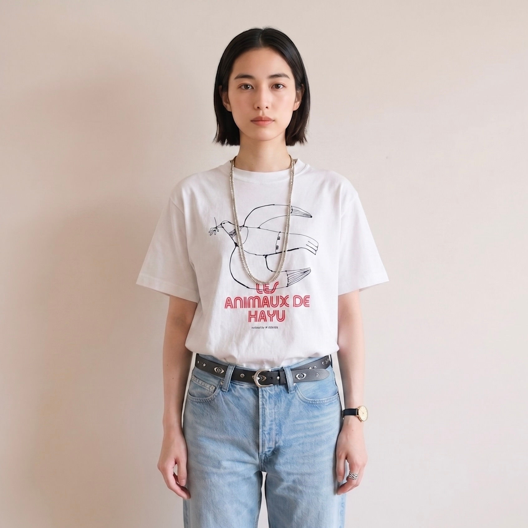 TEE・Hato (white)