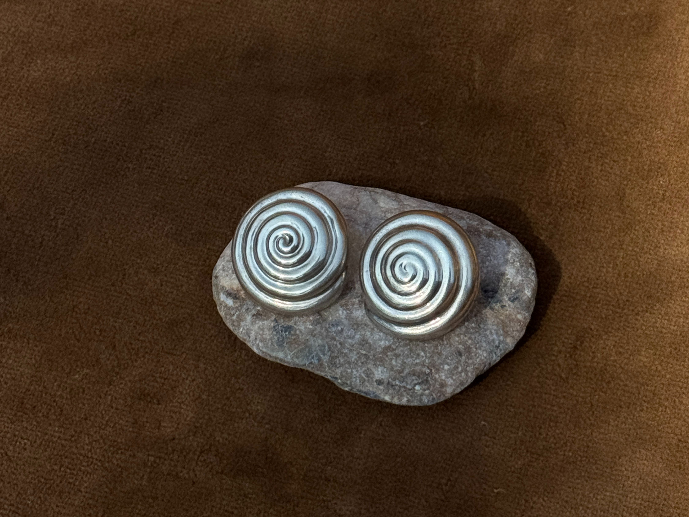 Vintage Spiral Stud Earrings