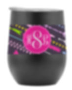 Stemless Steel Wine Glass