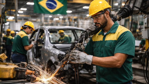 Indústria brasileira registra queda no faturamento em agosto