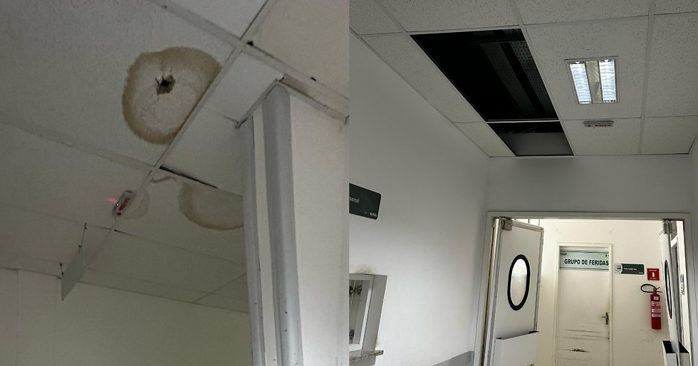 Imagens registradas dentro do Hospital por pacientes | Foto: Reprodução / Leitor BN