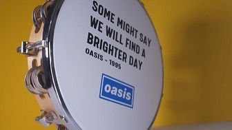 Thumbnail: Oasis 10" Some Might Say Lyric Tambourine