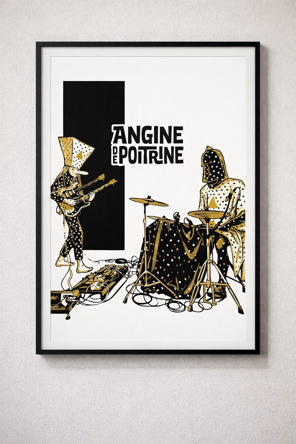 Thumbnail: Angine de Poitrine Music-Inspired Illustration Prints