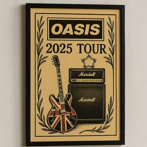 Oasis Live 25 Tour Poster – A2 Size | EyeBall Tickler