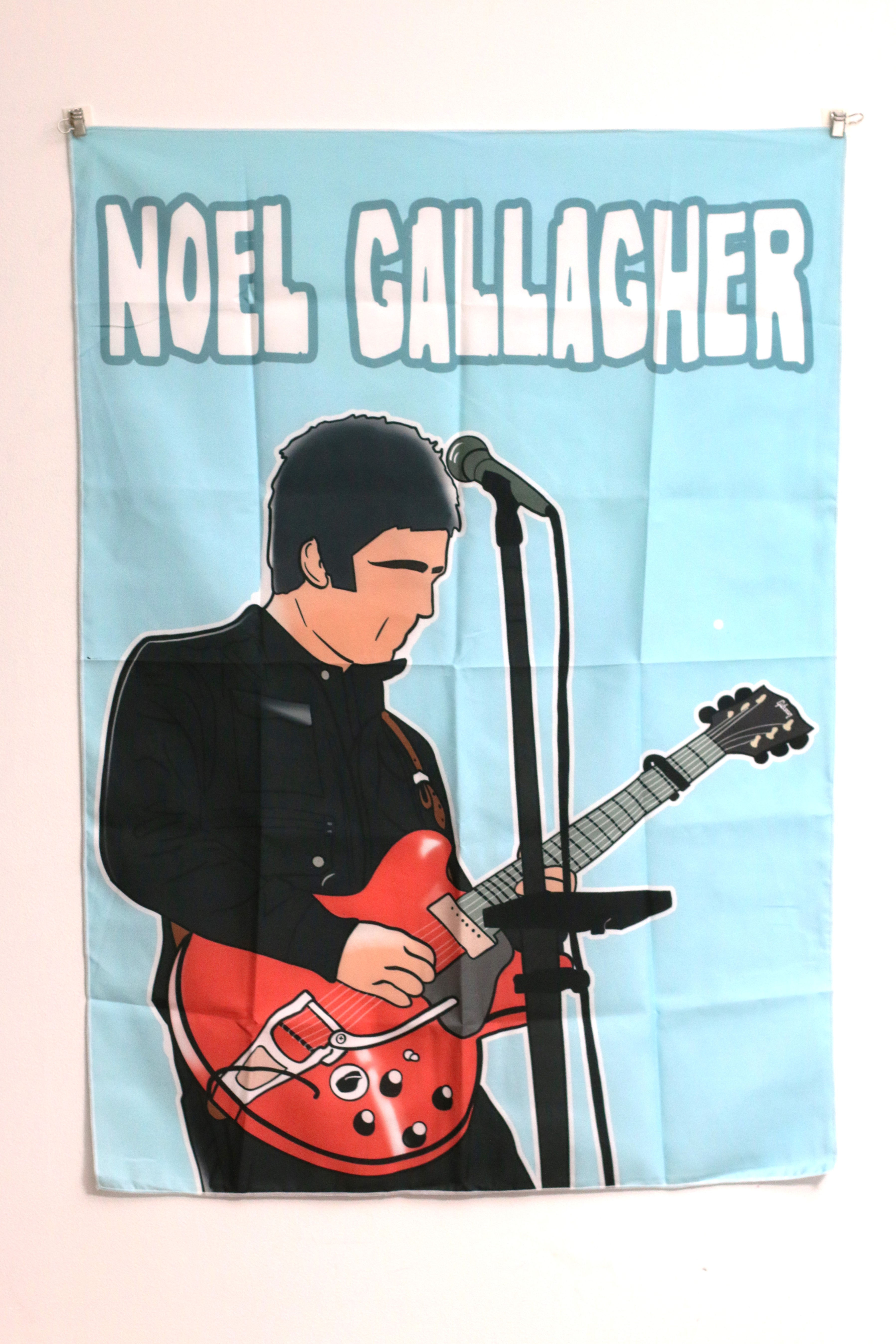 Noel Gallagher Cartoon Style Tapestry