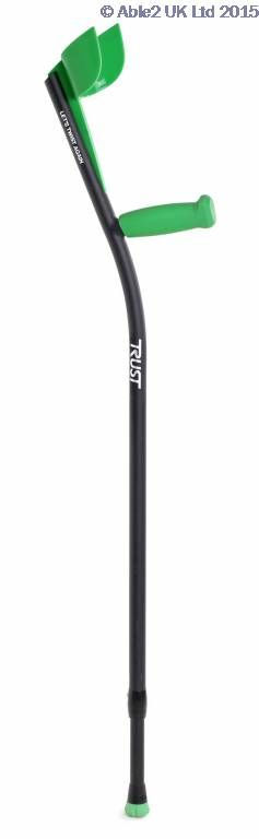 Lets Twist Again Crutches - Black/Green - Pair VAT EXEMPT