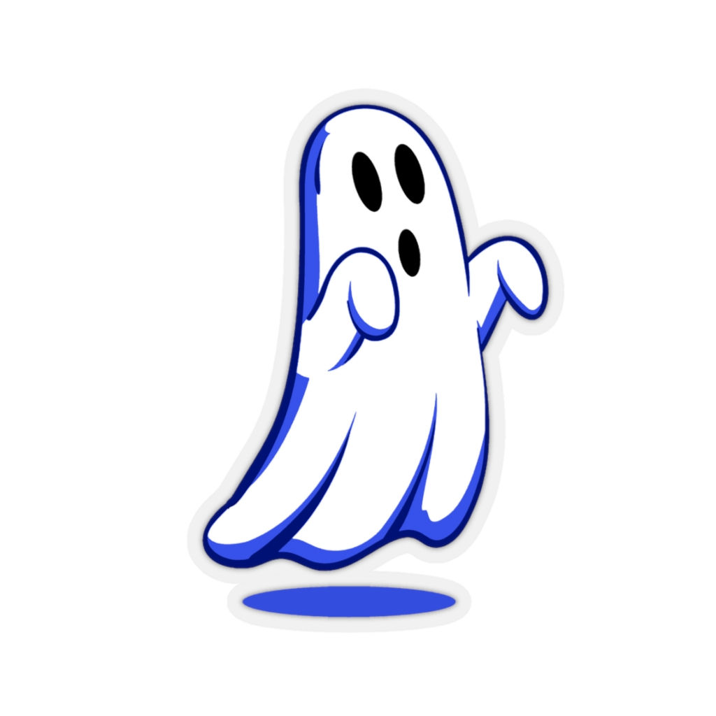 Cute Ghost Kiss-Cut Stickers