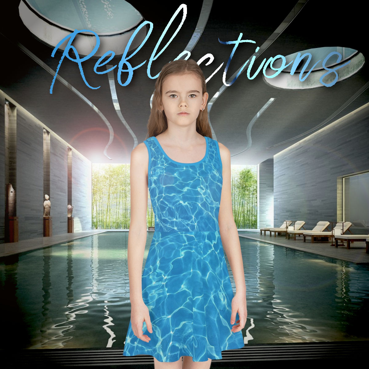 Pool Reflections Girls' Sleeveless Sundress