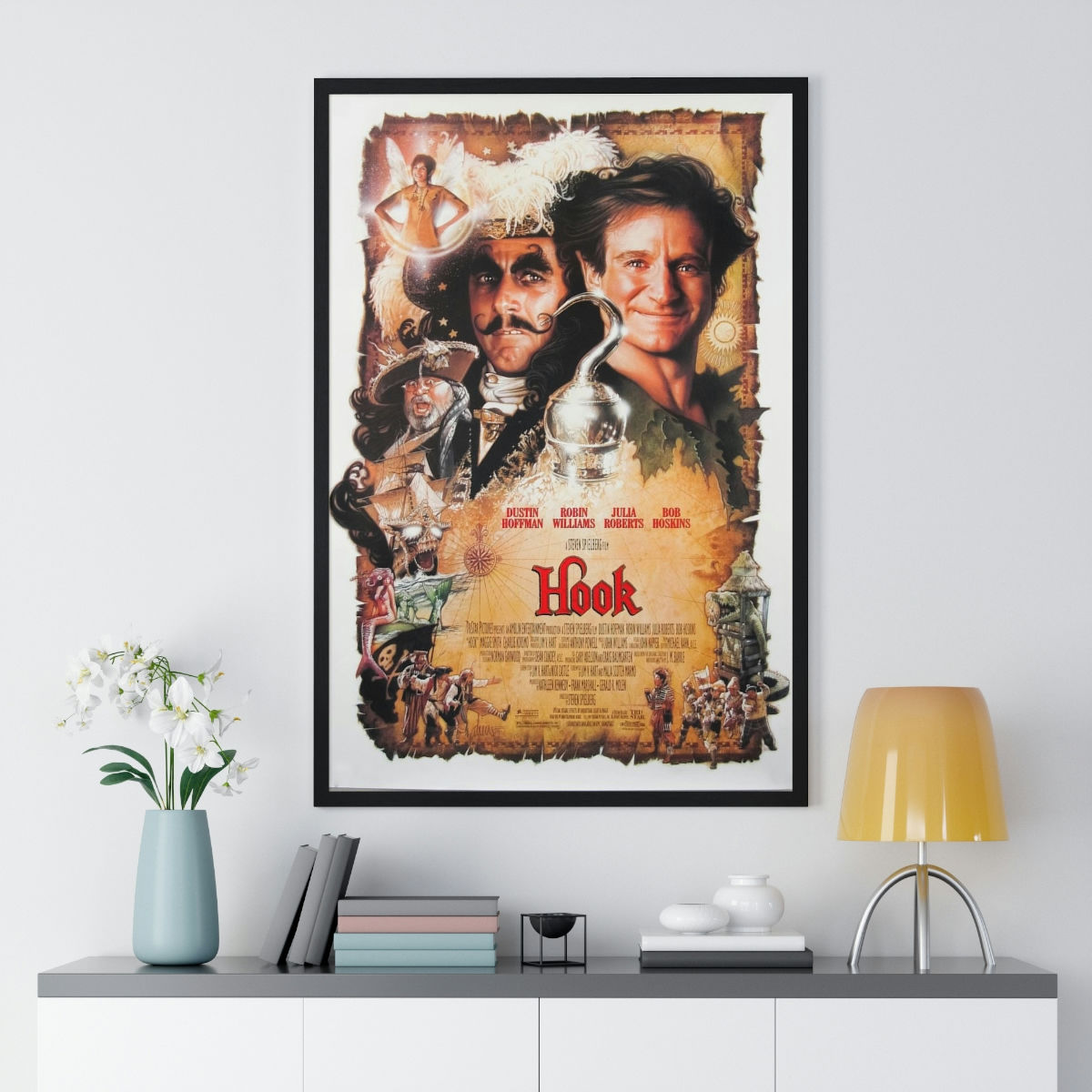 Hook (1991) Premium Framed Vertical Poster