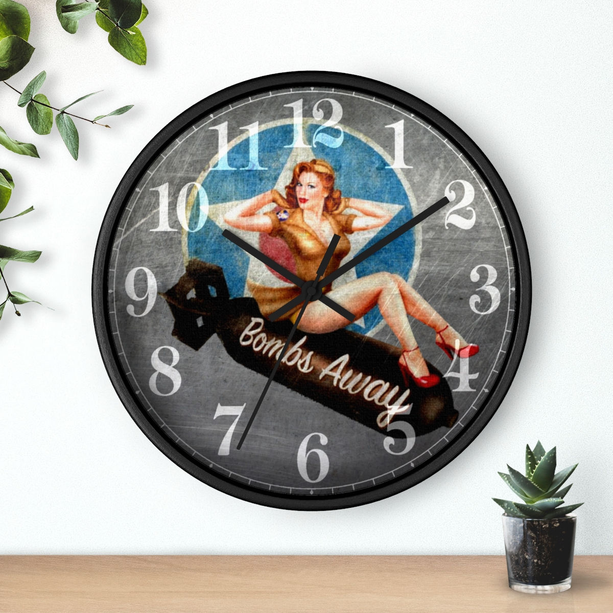 Bombs Away Wall clock
