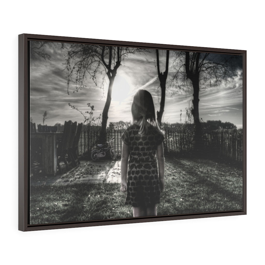 Lost In Thought Horizontal Framed Premium Gallery Wrap Canvas