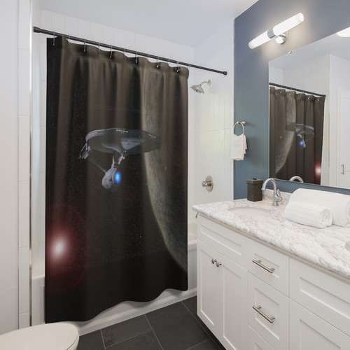 Star Trek Shower Curtain VikingWarriorDesign