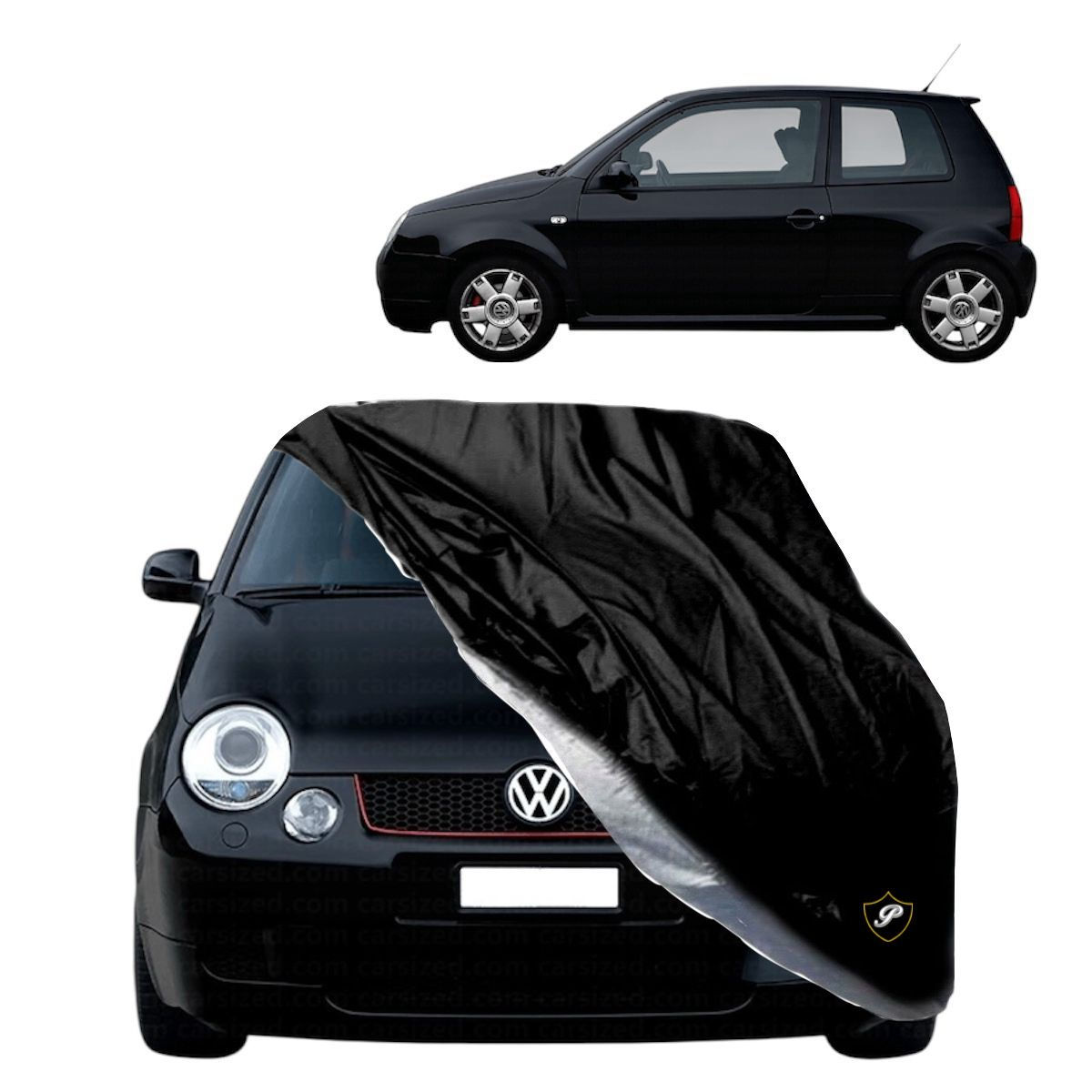FUNDA NEGRA / LONA / CUBRE AUTO VOLKSWAGEN LUPO 1998-2005 PLATINUM