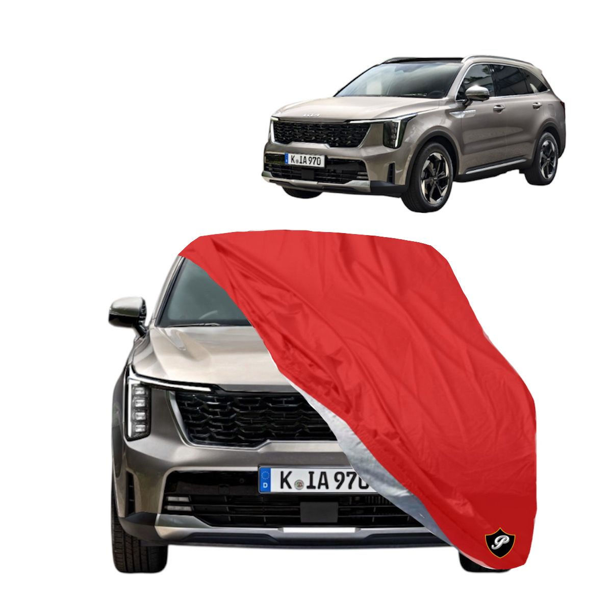 FUNDA ROJA / LONA / CUBRE CAMIONETA KIA SORENTO 2021-2025 PLATINUM