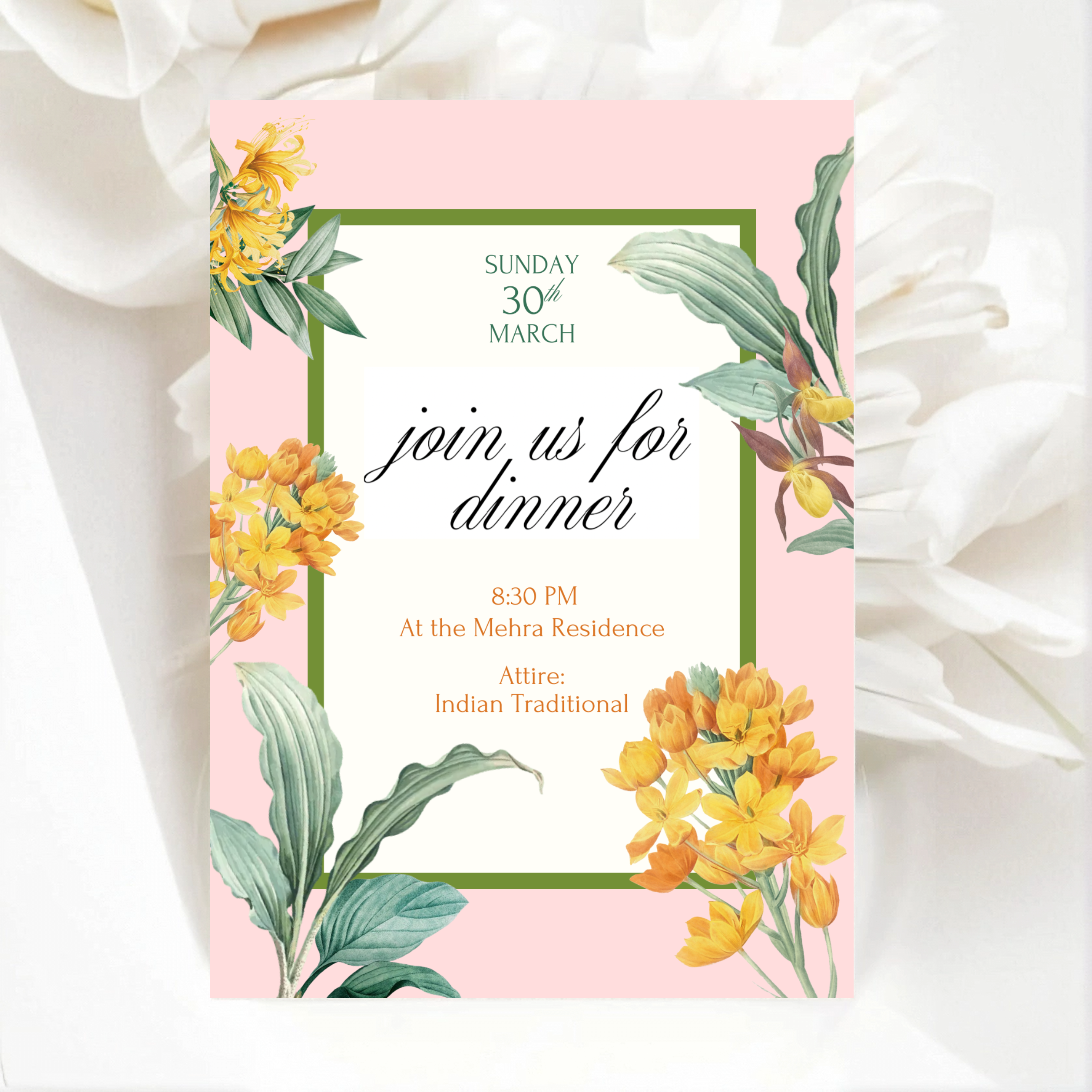 Botanical Bloom Invite