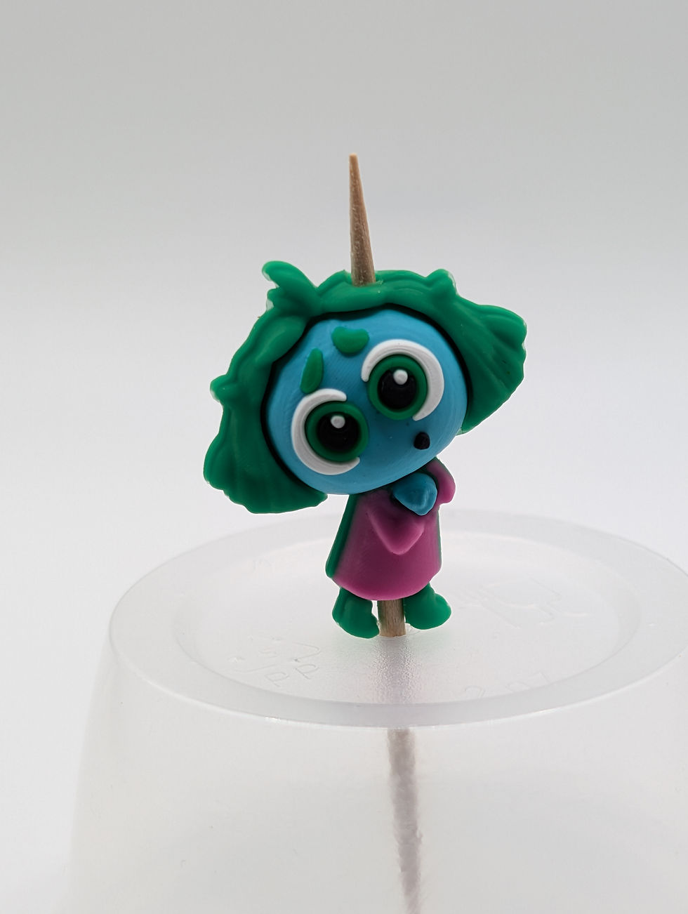 Thumbnail: Looks similar to inside out character(s) 3D silicone focal bead 