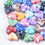 Thumbnail: Imitation Gemstone, Hearts Acrylic Beads in Assorted Color - 16mm