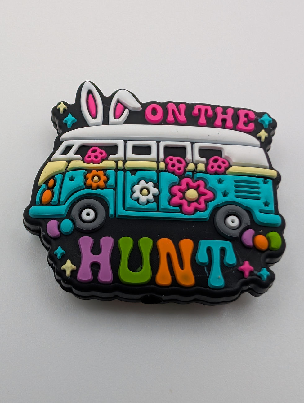 Thumbnail: On the hunt Easter silicone focal bead 