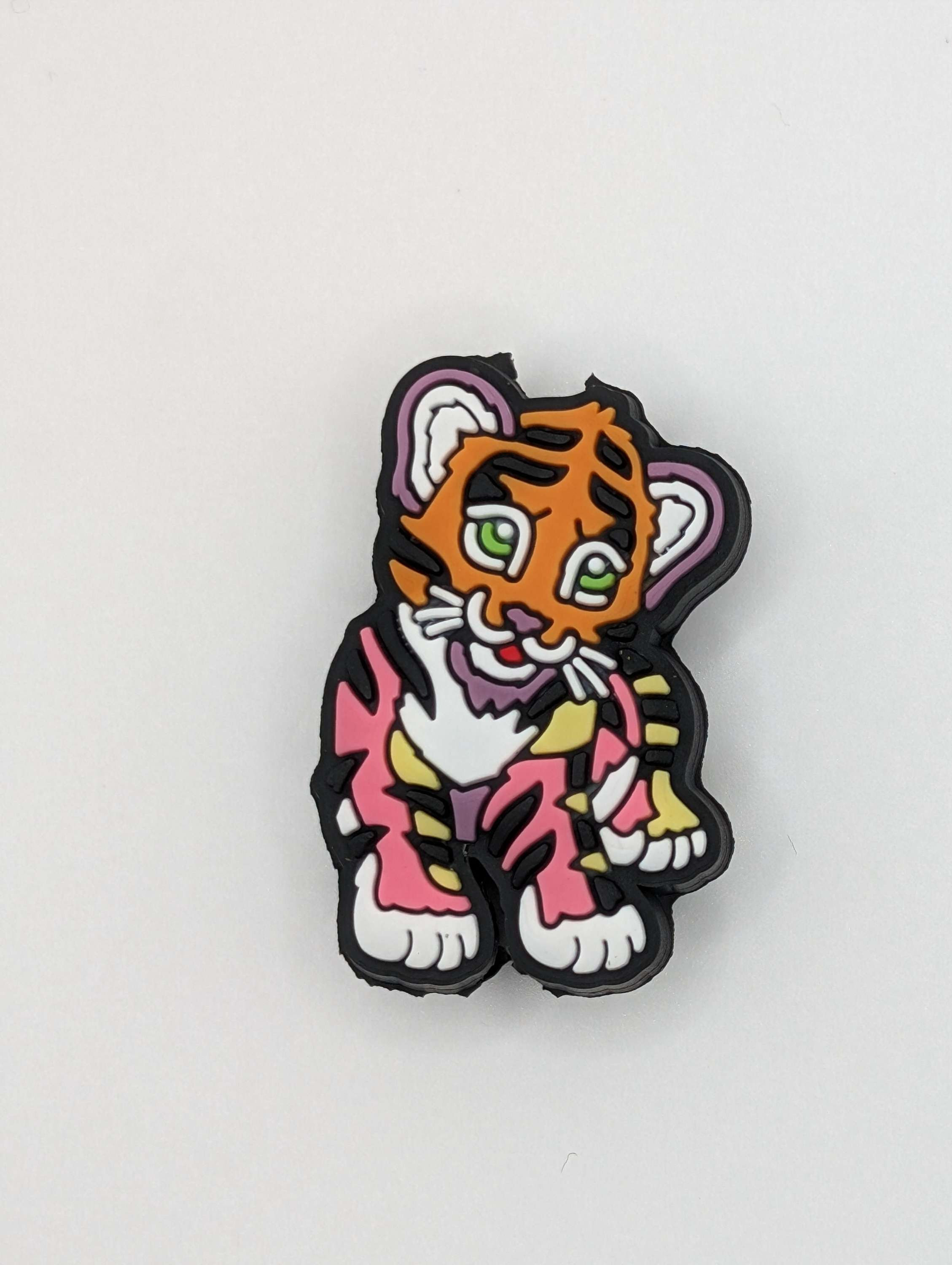 Colorful tiger focal bead