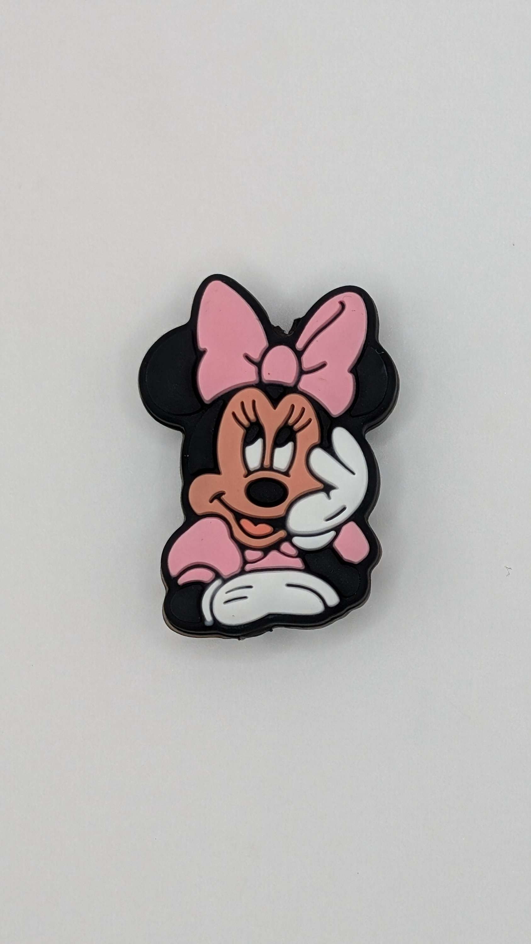 Very popular mouse character wearing a pink top & pink bow focal 
