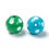 Thumbnail: Chunky Bubblegum Acrylic Beads with Polka Dot Pattern, Assorted Color - 24mm