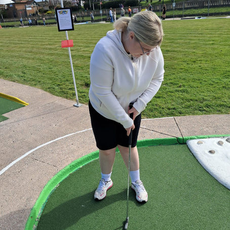 Enjoying Crazy Golf
