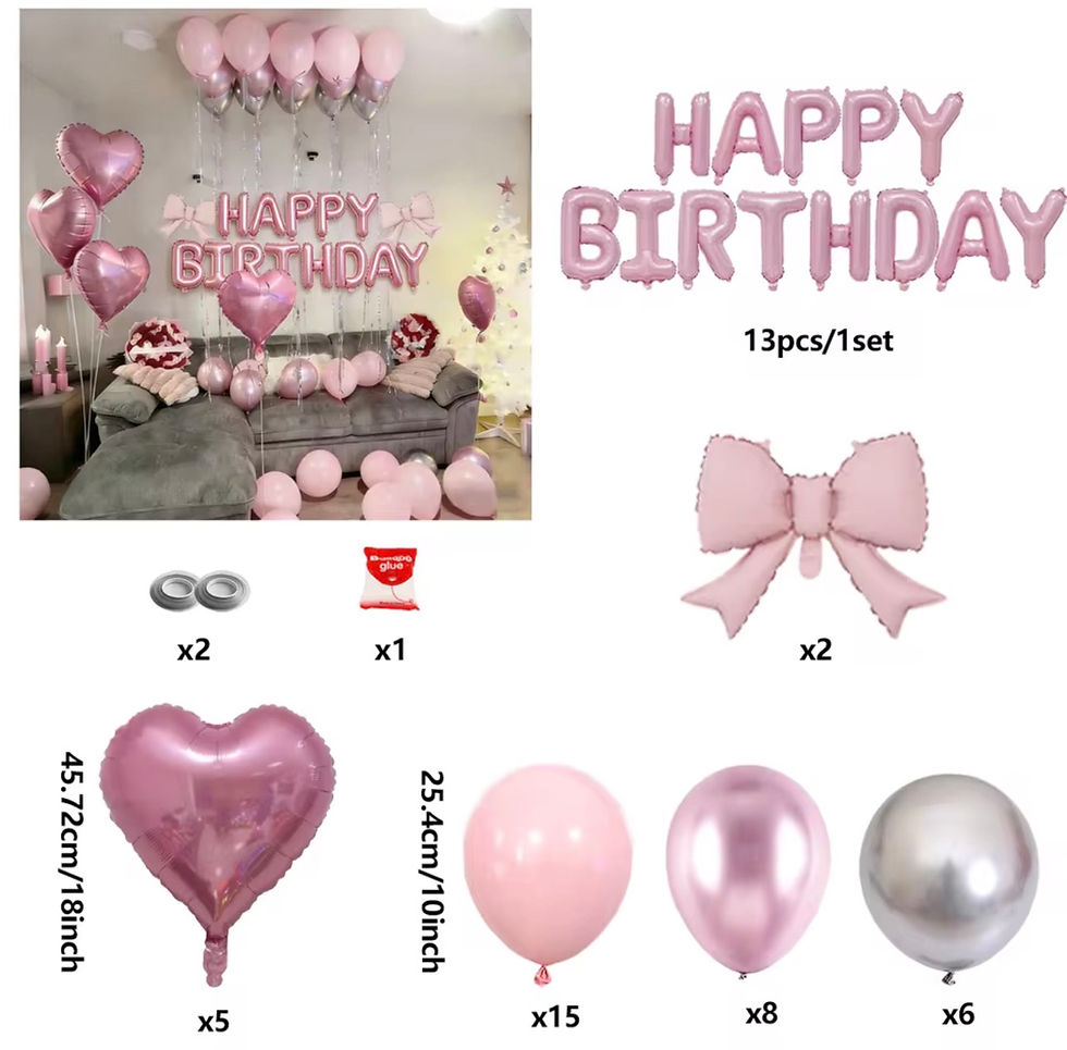 Thumbnail: Sweet Blush Birthday Decor Kit