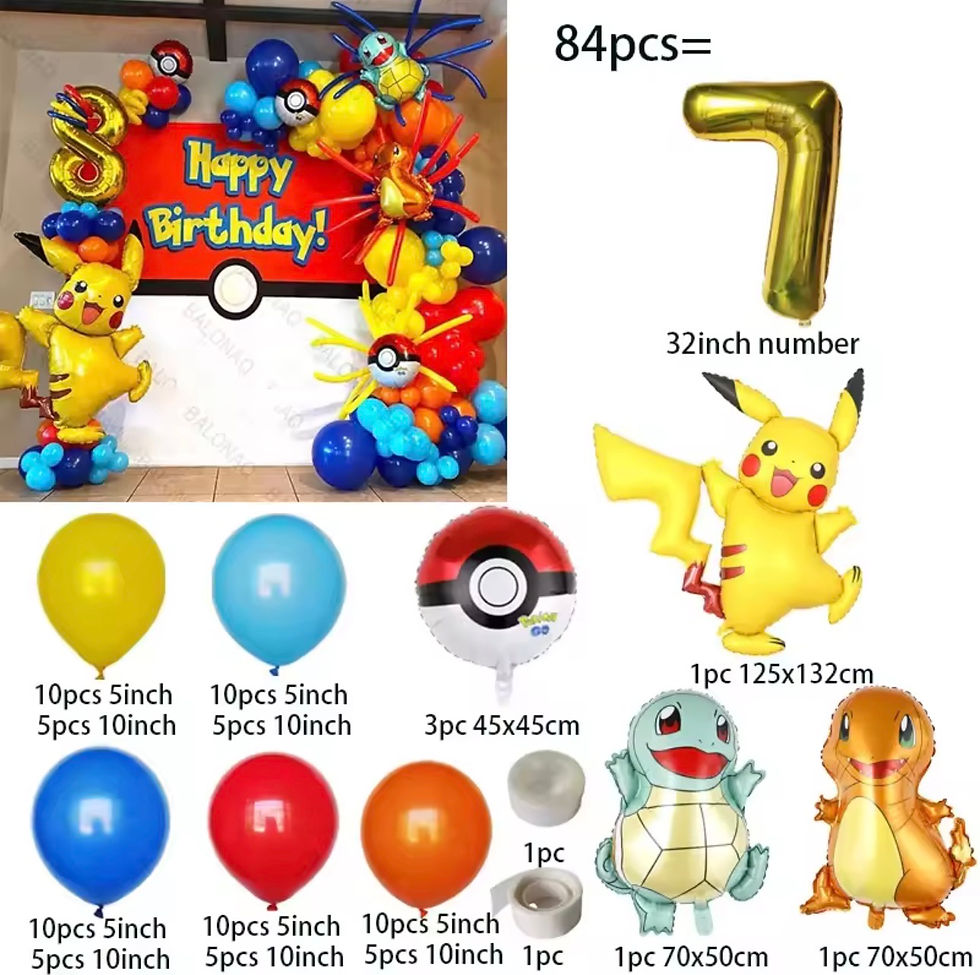 Thumbnail: Electric Party Balloon Garland Kit™ – 84PCS Number Edition (1–9)