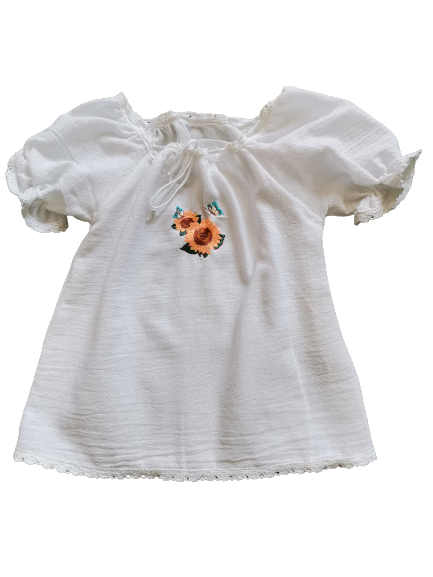 Miniatură: Bluzita din bumbac brodata