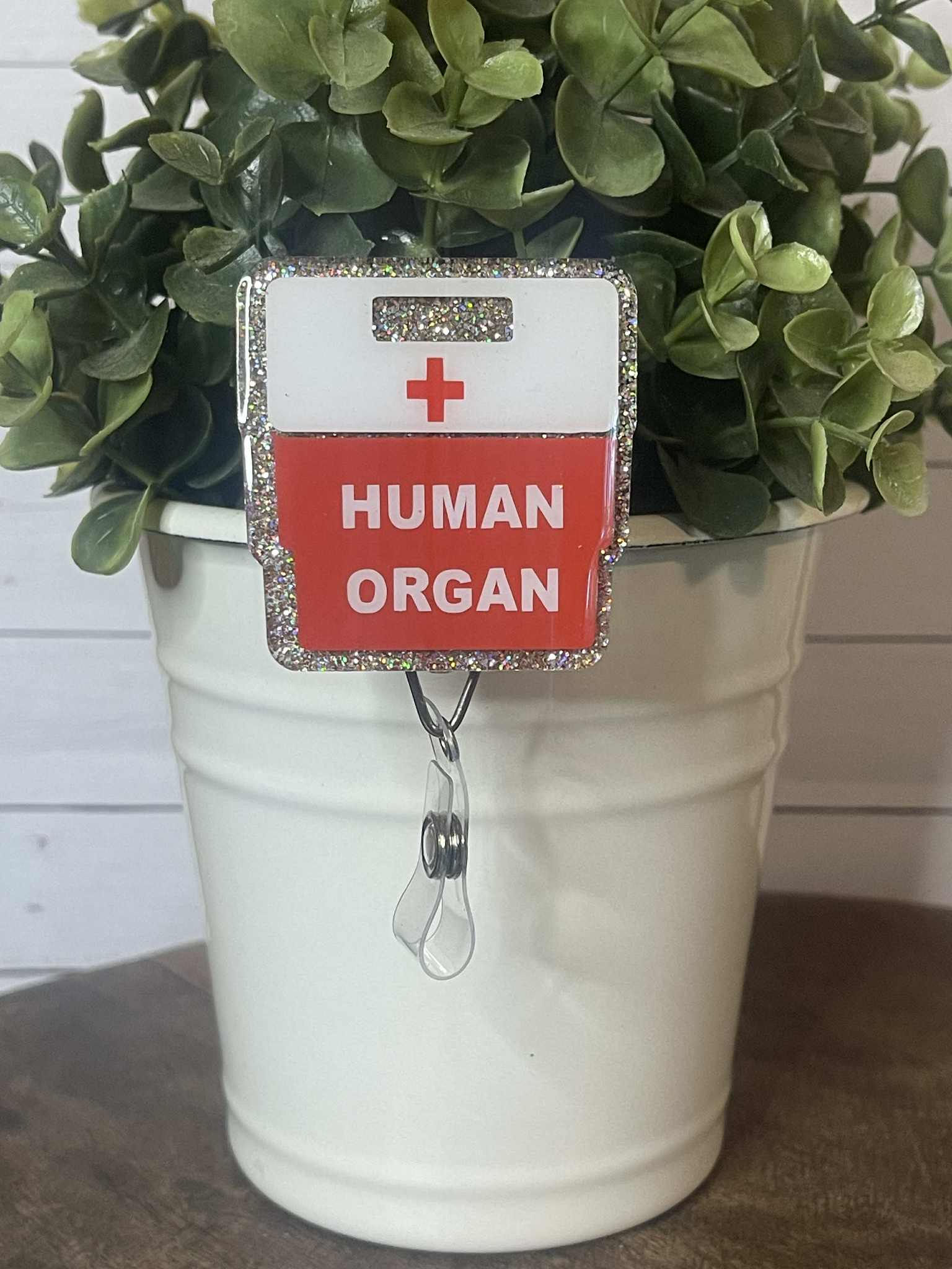 Human Organ Cooler-Silver Glitter