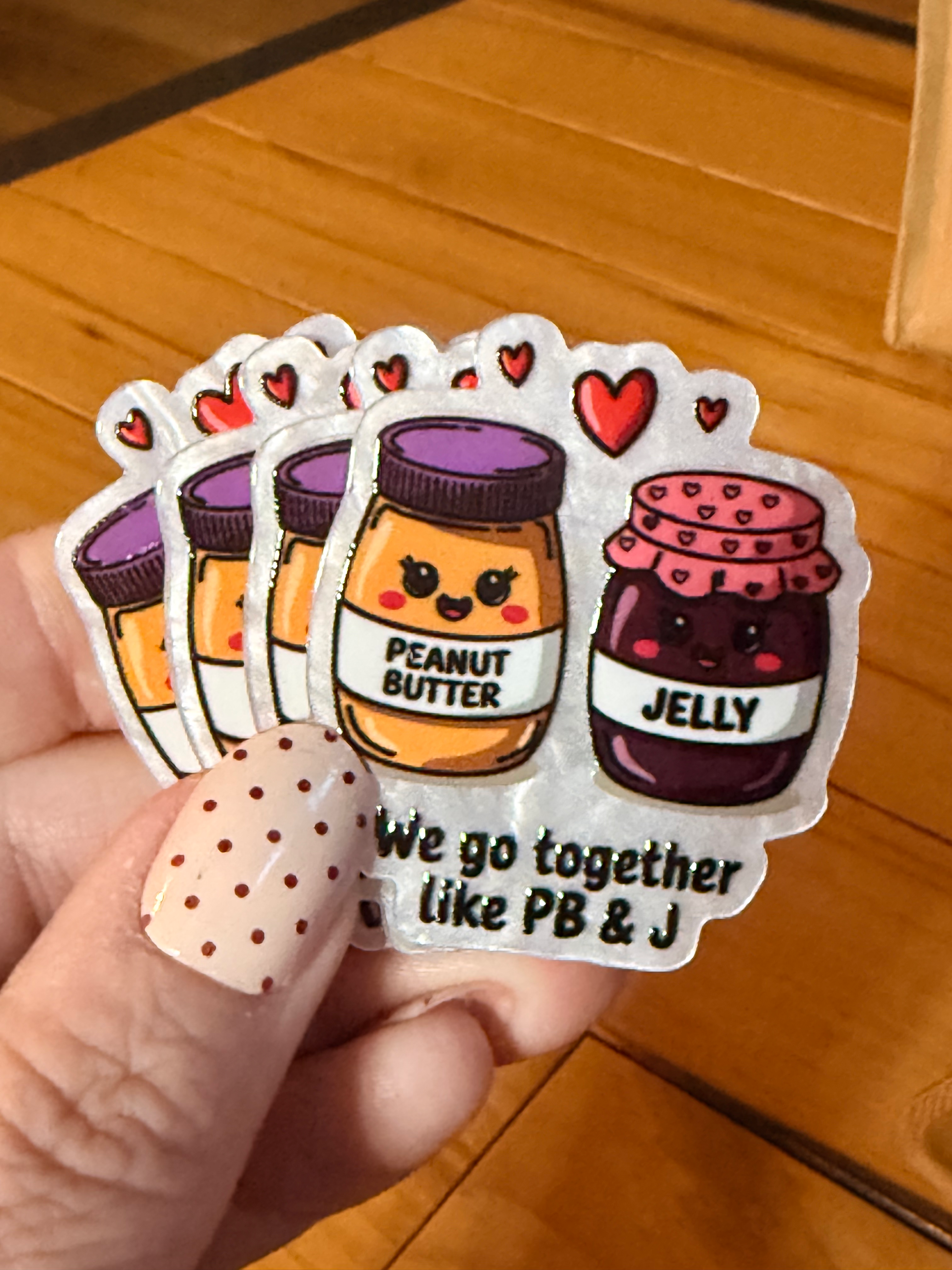 We go together like PB & J