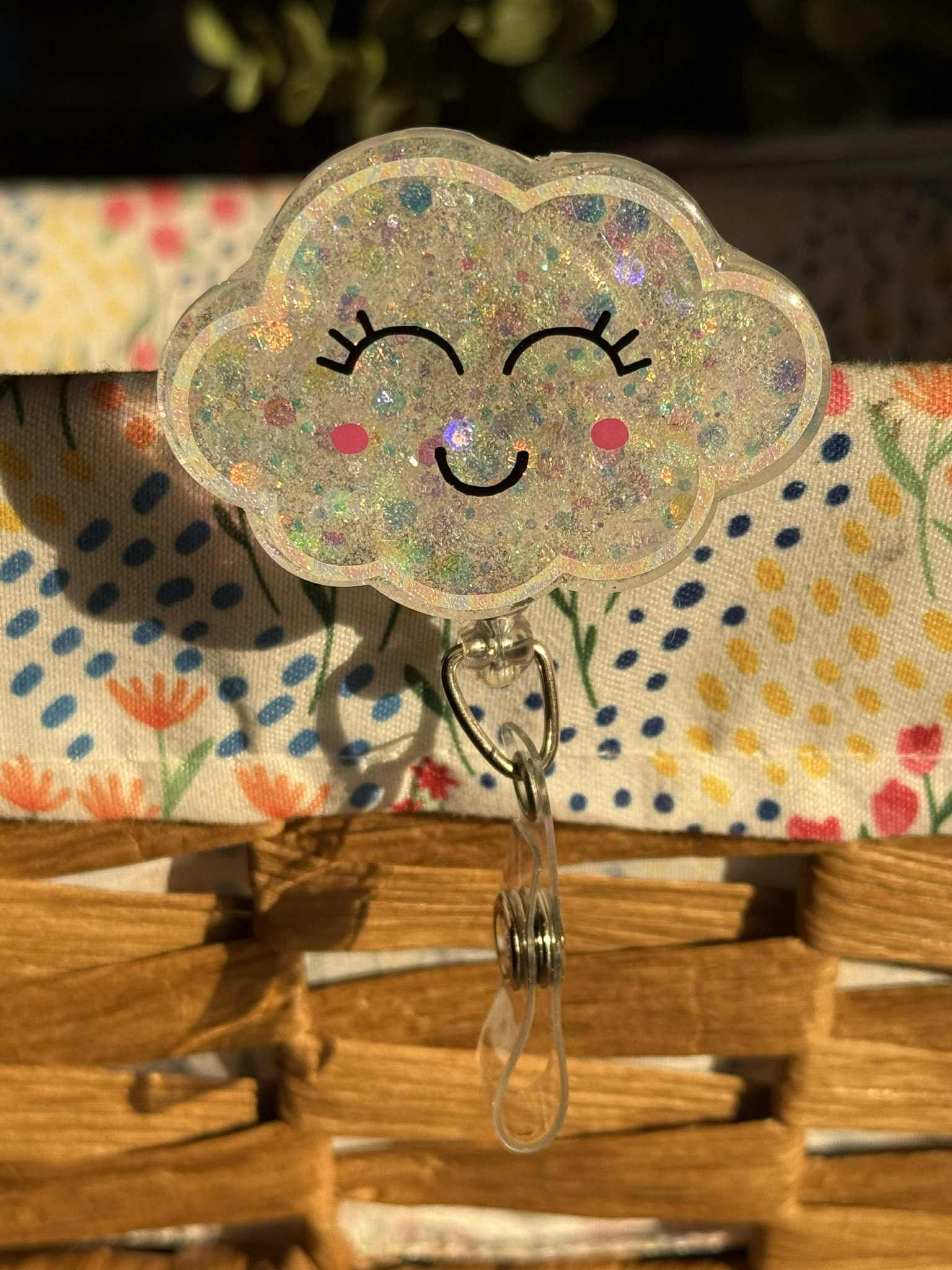 Happy White Cloud-White Chunky Glitter