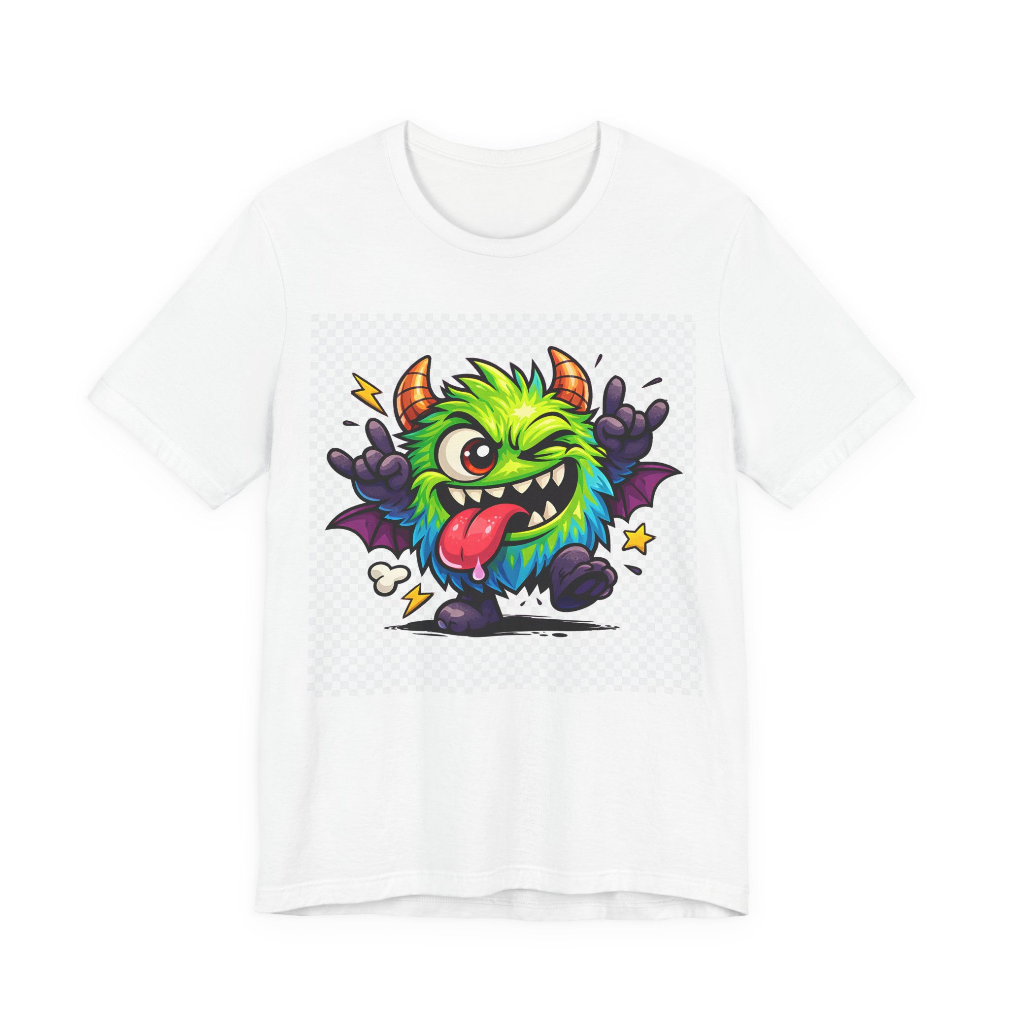 Colorful Monster Graphic T-Shirt