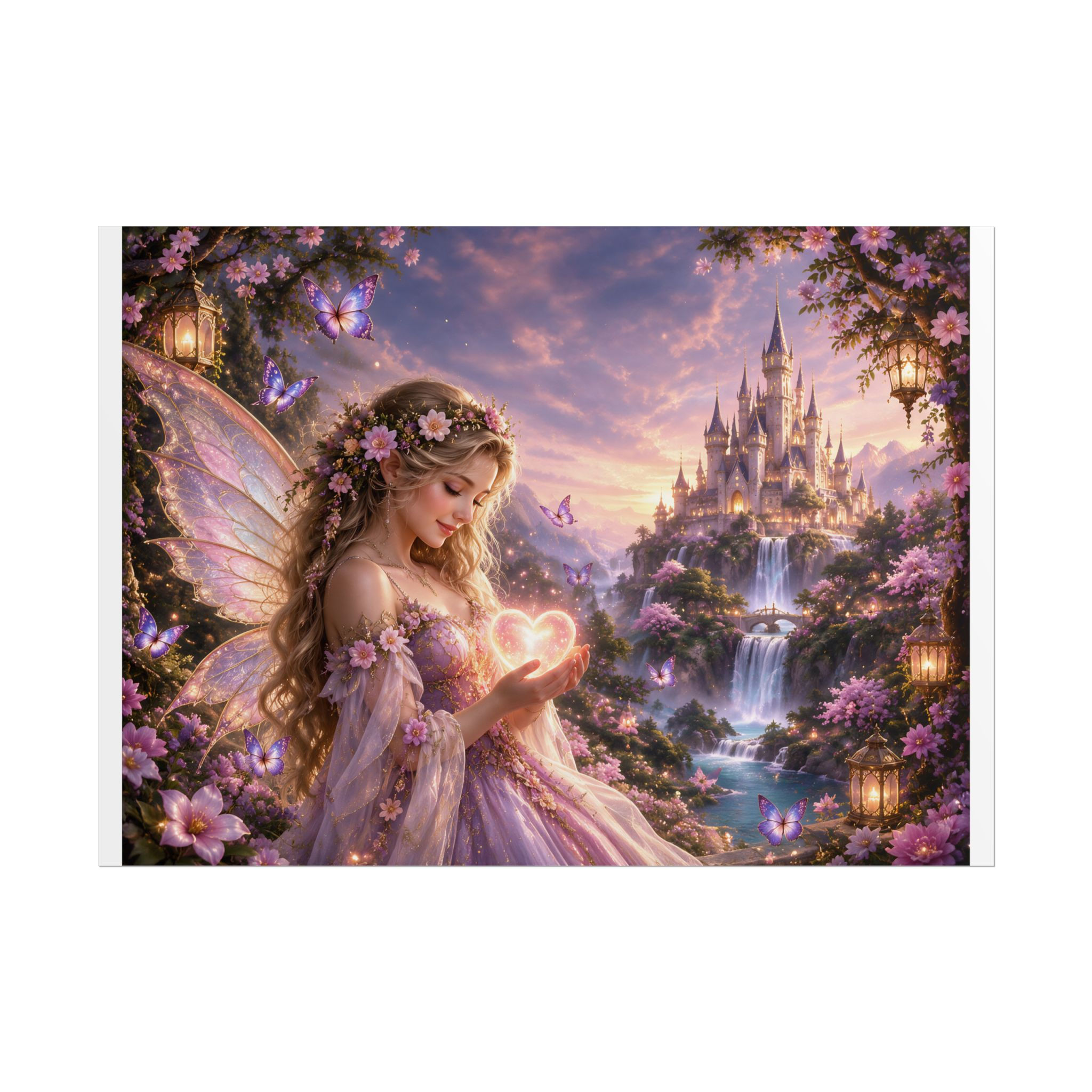 Enchanted Fairy Castle Fantasy Rolled Poster