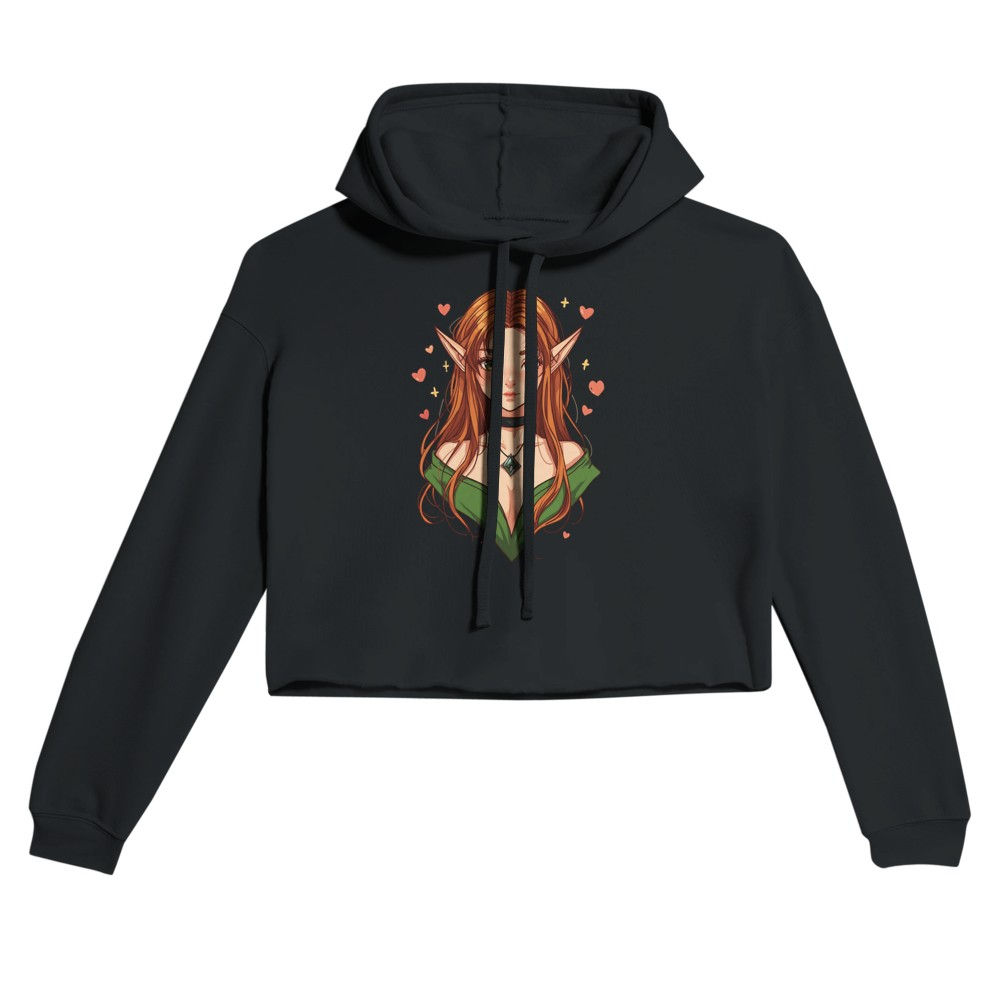 Damen Cropped Hoodie | Bella + Canvas 7502