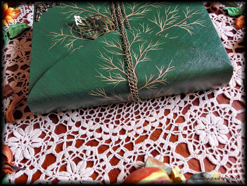 Thumbnail: Book of Shadows Herbarium Leaf - Medium size A5 22x16 cm