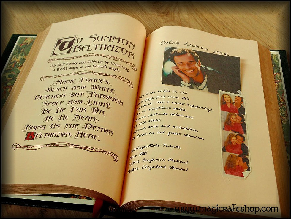 Thumbnail: Charmed BOOK OF SHADOWS replica with originals pages - BIG size - 31x22