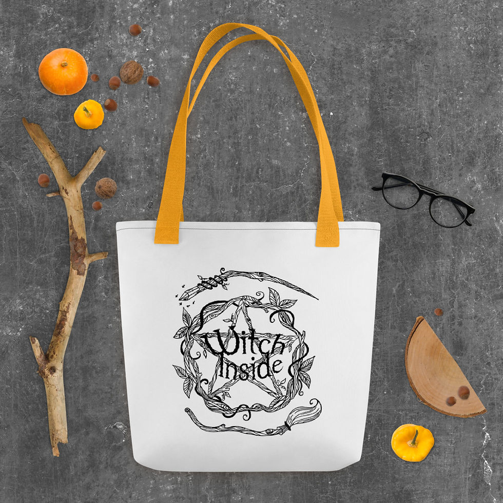 Thumbnail: Pentacle witchy inside Tote bag